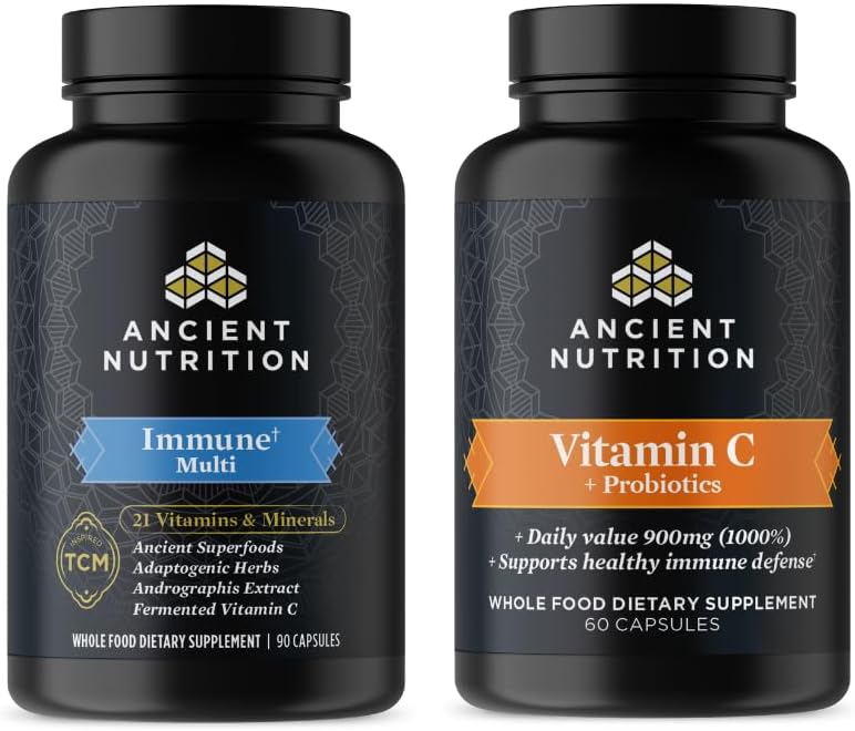 Eski Beslenme Multi Immune Capsules, 90 Kont + Vitamin C + Probiyotiks Capsules, 60 Kont
