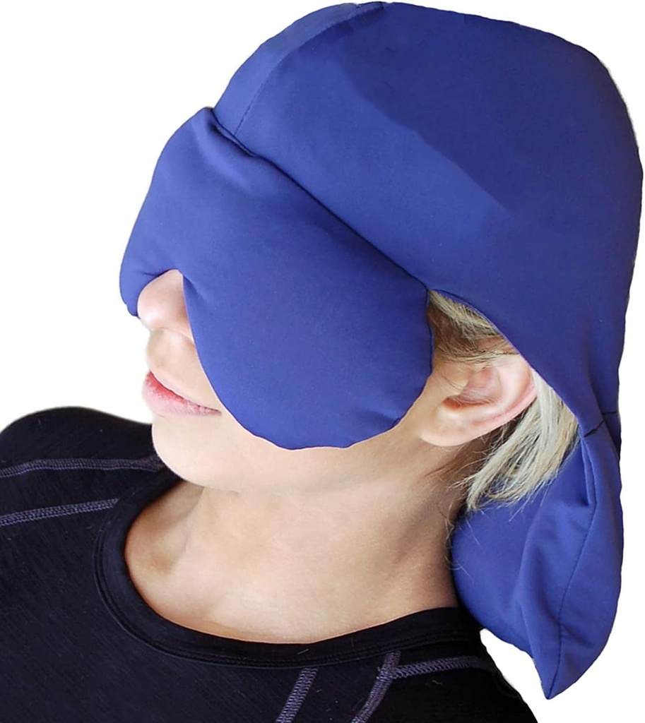 Sinus Basınç ve Migraine Headache Relief Cap ve Eye Bravo - Hot veya Cold Sinus Ağrısı Yardımı için Derin Peneting Herbal Buz şapkasını Sıcak veya Soğuk Sinus Ağrısı Yardımı