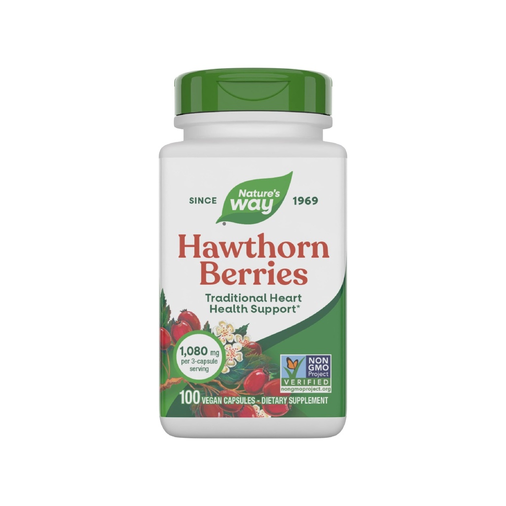 Nature's Way Herbal Hawthornges, Geleneksel Kalp Sağlığı Desteği *, 100 Vegan Capsules (Pazar Mayıs Vary)
