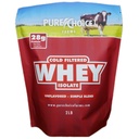 Pure Choice Unflavored Whey Protein Isolate Toz, 28g Protein & Sugar-Free, Undenatured Whey, 1 Malzemeler, No Fillers veya Yapay Sweeteners (Unflavored, 2 lb)