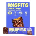 Misfits Vegan protein Bars, Cookie Dough - Güncelleme Recipe | Plantive, Low Sugar & Carb, High Fiber Snacks | Pack of 15