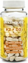 DOCTOR SAFE Vitamin D3 K2 ile ve BioPerine MK7 + D3 5000iu US- Made Non-GMO Gluten-Free Soy- Free (120 Capsules - 4 Ay Supply)