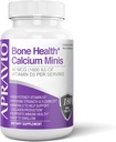 Bone Health Calcium Minis Tablets, Calcium Supplements w/Vitamin D3, Magnesium, Zinc, Copper, Manganese, Minerals to Help Support Bone Strength, Collagen Production, Immune Health, 180ct