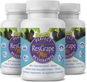 Mükemmel ResGrape Max, şişe başına 60 sebze kapsülü (Pack of 3) -% 99 Trans-Resveratrol & Muscadine Grape - Anti-Aging Supplement & Potent Anti-Aging Supplement & Potent Antioksit Anti-Aging Supplement & Potent Anti-Aging Supplement & Potent Antioksit