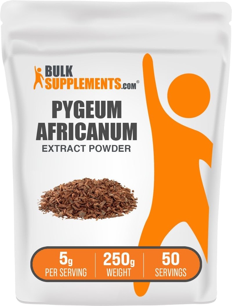 BulkSupplements.com Pygeum Africanum Extract Toz - Pygeum Bark, Beslenme Tamamı - Gluten Free - 5g per Service, 250g (8.8 oz) (Pazar 1)