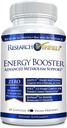 Araştırma Gerçekleştirilmiş Enerji ATM - Doğal Enerji Desteği - 60 Capsules - Caffeine Free - B Vitaminleri ve Adaptojenler - 1 Ay Supply
