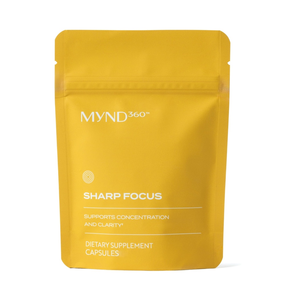 Nu Skin MYND360 Sharp Focus | 60 Capsules | Vitamin B12 & Vitamin B6 for Memory, Focus, and Clarity | Caffeine Infüzyon Beyin Sağlık Tamam | Güvenli Günlük Vitamin B Desteği