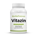 Herbsforever Vitazin Capsules Ayurvedic Herbal Supplement Supports Energy & Performance Fiziksel ve Zihinsel Güçlü 90 Vege Capsules 800 Mg Her