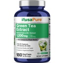 NusaPure Green Tea 20:1 Ekstraksiyon, 1200 mg 24000 mg, 180 Vegan Capsules,% 50 EGCG, 98 Polyols,% 80 Catechins