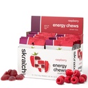 Skratch Labs Energy Chews | Gummies for Run, Bisiklet, ve Spor Performansı | Gel Alternatif | Raspberry (10 Pack) | Gluten Free, Vegan