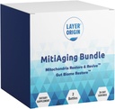 Katman Origin MitiAging Sche, Anti-Aging 2Bottle Pack: Gut Biome Restore ve Mitochondria Revive - Boost Cellular Health Natural, 30 Day Supply Supply