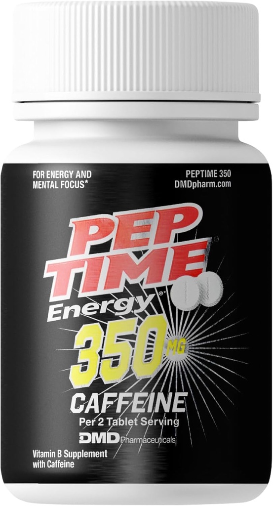 Tabletler, B6 ve B12 Caffeine Pills, hizmet başına 350 mg Caffeine, Fiziksel Performans ve Focus Supplement, 250 Kont