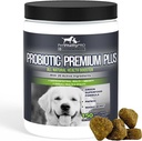 Doğal Digestive Enzymes ile Köpekler için Probiyotikler ● 4 Bill CFUs/2 Soft Chews ● Dog Diarrhea Upset Stomach Yeast Gas Bad Breath Immunity Allergies Skin Itching Hot Spots
