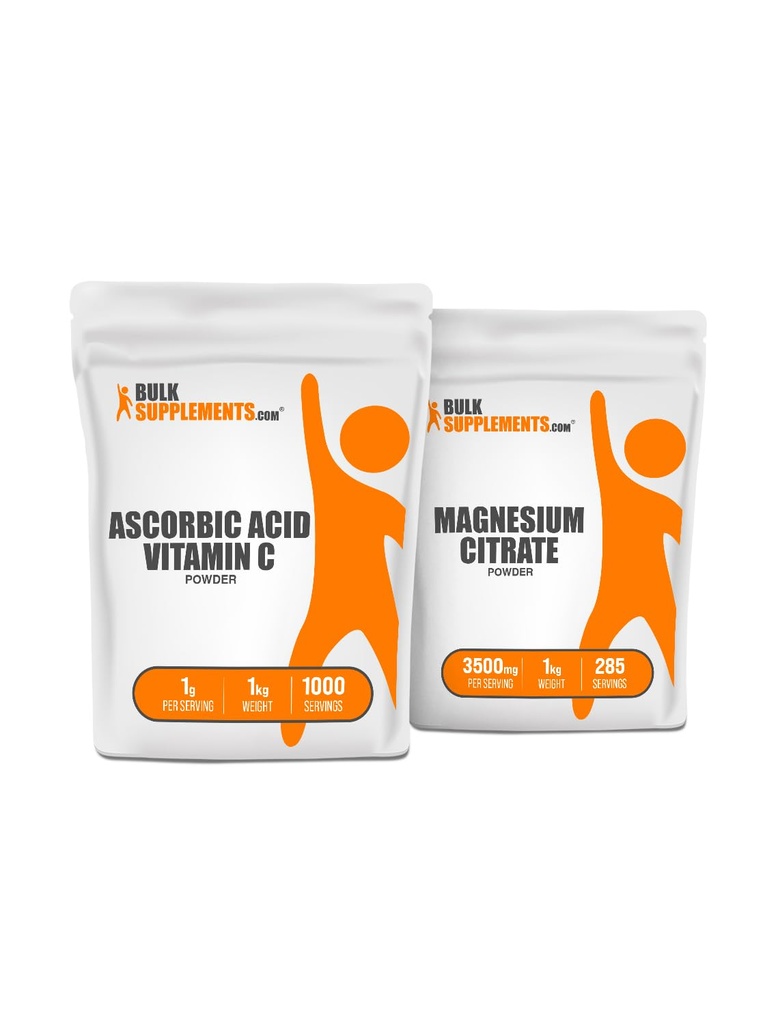Ascorbik asit (Vitamin C) 1 kg + Magnezyum Citrate 1 kg