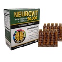 50.000 Yüksek Güç Vitamini B Kompleksi Sıvı Tamam, Beyin ve Nervous Sistem Güçlendirme, 10 Ampoules, 3.4 fl oz (100 ml), Hızlı Aborpsiyon, Non-GMO, Gluten-Free-Free-GMO, Gluten-Free