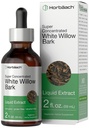 Horbäach White Willow Bark Extract Tincture | 2 Fl oz | Alkol Ücretsiz Sıvı Tamam | Süper Yoğun | Vejetaryen, Non-GMO, Gluten Free