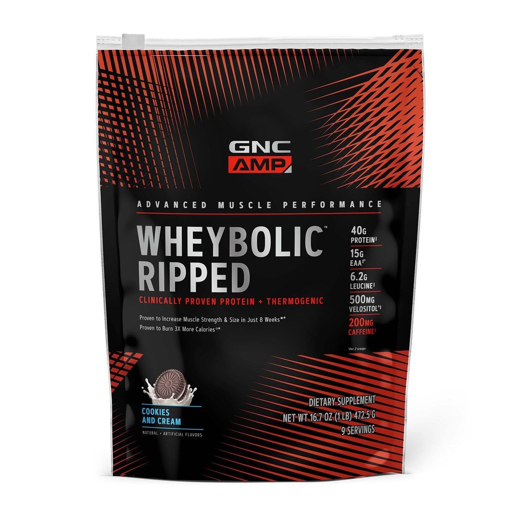 GNC AMP Wheyrel Ripped - Çerezler ve krem (9 servis)