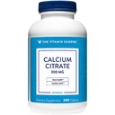 Kalsiyum Citrate 300 mg - Sağlıklı Kemikler ve Dişler için Mineral Esası, Chelated Food -% 100 Citrate & Dicaclium Phosphate (300 Tablet)