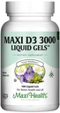 Maxi Health Vitamin D3 3000 IU 75 mcg Vitamin D Supplement for Health Bones, Teeth, Immune Support - VIT D3 Supplement Easy to Swallow Non-GMO, Supplement for Men and Women – Kosher 180 Gels