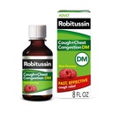 Robitussin Cough ve Chest Congestion DM, Cough Suppressant ve Waitorant, Raspberry Flavor - 8 Fl Oz Şişe