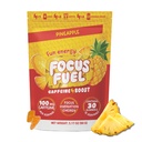 FocusFuel Enerji Chews – Pineapple Flavor (15 hizmet) – 100 mg Caffeine + Alpha GPC + L-Theanine + B12, Magnezyum – Tropikal Enerji Boost – No Crash or Jitters