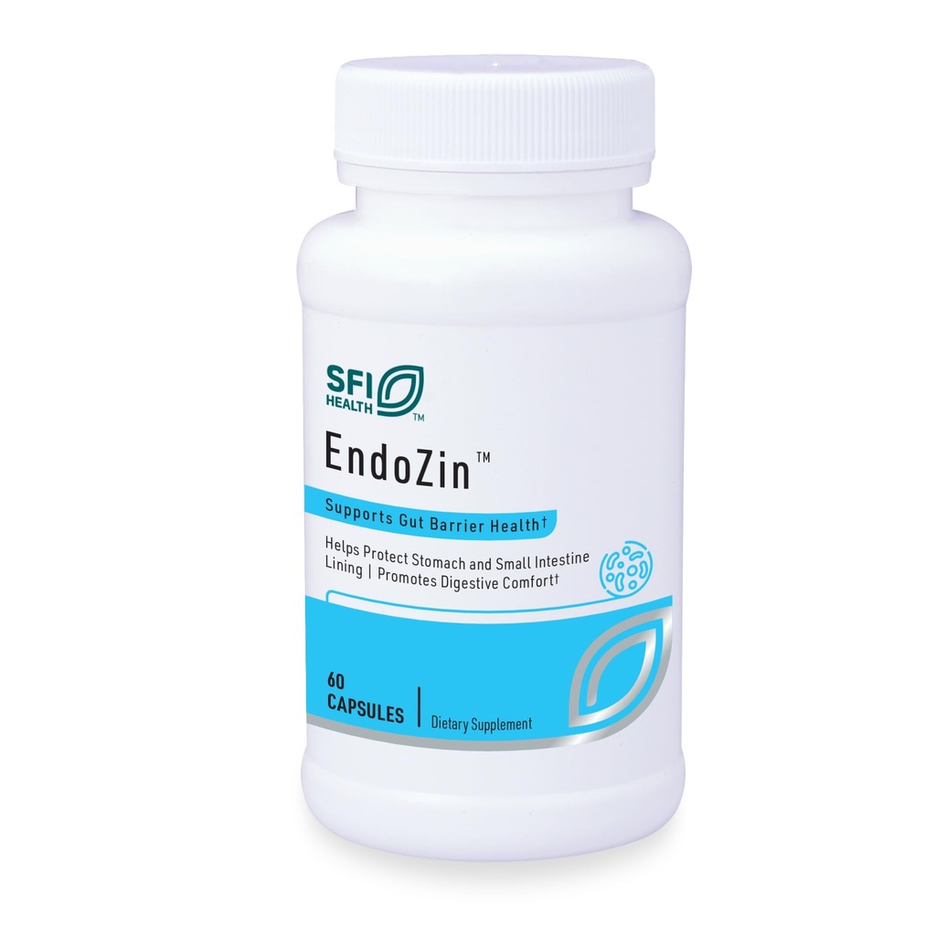 SFI Health Klaire Laboratuvarları Endozin - çinko Carnosine Kompleksi L-Glutamine ile Intestinal Engel Fonksiyonlarını Desteklemek, Hipoallerjen (60 Capsules)