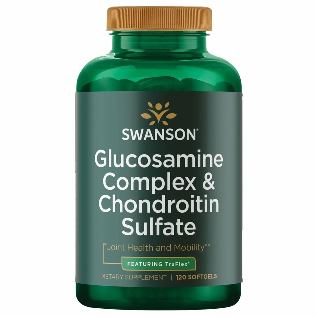 Swanson Glucosamine Kompleks & Chondroitin Sulfate 500/400 Milligrams 120 Sgels