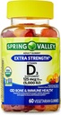 IKJ Ekstra Güçlü Vitamin D3 Bone & Immune Health Diyetary Supplement Vegetarian Gummies, 125 mcg (5,000 IU), 60 Kont