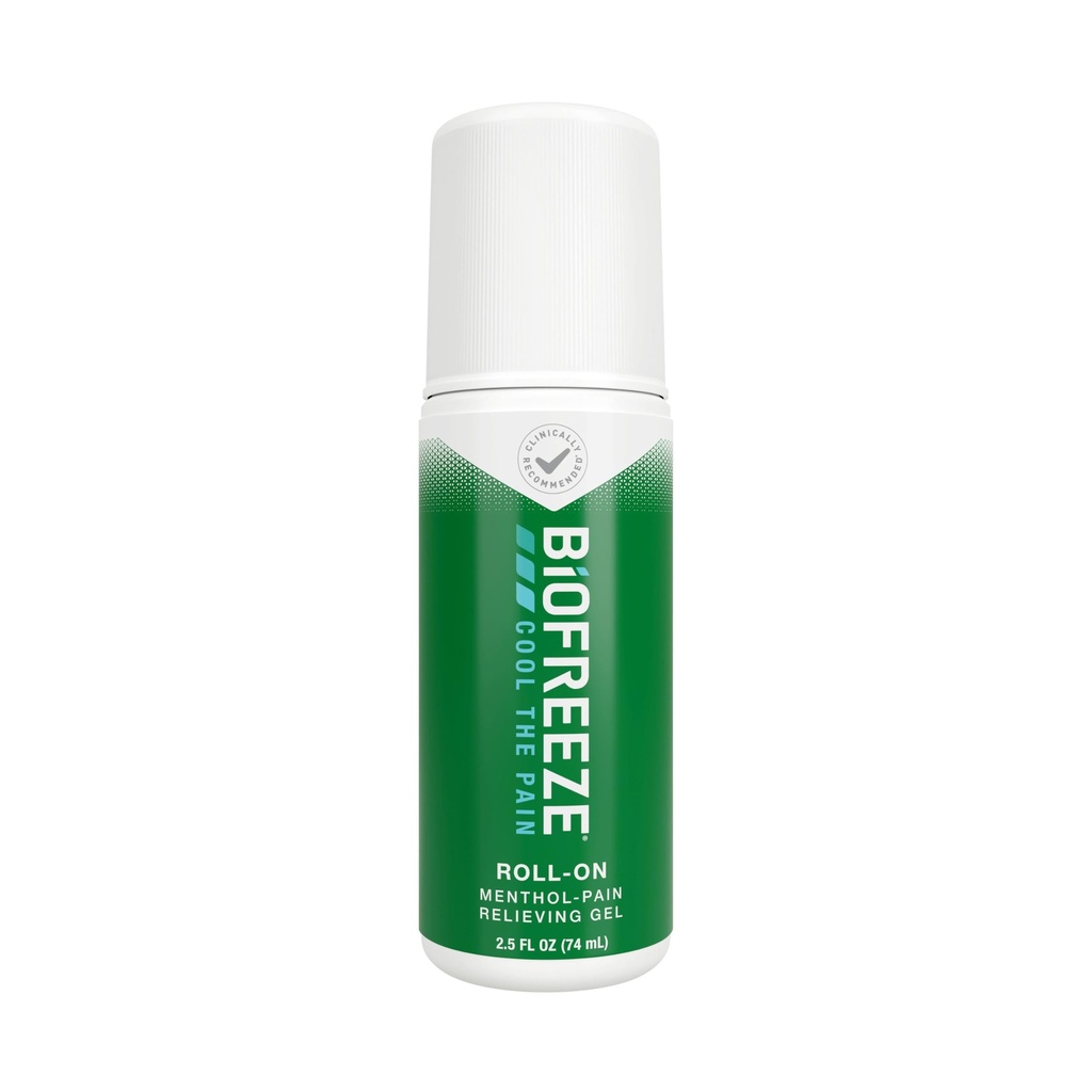 Biofreeze Roll On Pain Relief, Diz & Lower Back Relief, Arthritis Pain Reliever, Sore Muscle Relief,Boy Pain Relief, Soğutma Ortak Ağrı, FSA Eable, Menthol Gel 2.5 Fl Oz