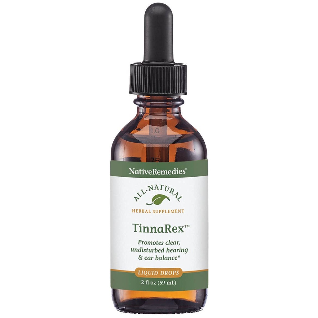 Yerli Remedies TinnaRex - All Natural Herbal Supplement Clear ve Undisturbed İşitmeyi Destekler - Ear Structures, Sound Conduction and Conornce - 59 mL