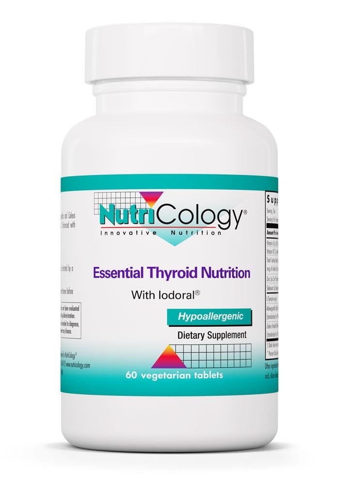 Nutricology Yourroid Beslenme with Iodoral - Yourroid Support for Men & Women, Thyroid Kompleksi Tamam, Tiroid Sağlığı, Iodine - 60 Kont