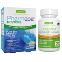 Pharmepa Restore & Longvida Lipidated Curcumin 500 mg Sche, 1000 mg Pure EPA Omega-3 Fish Oil & Ultra Bio available Curcumin, Igennus tarafından