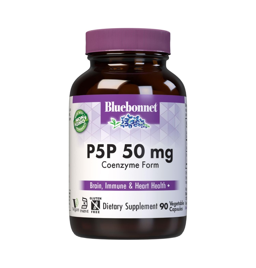 Bluebonnet Beslenme - Hücresel P-5-P 50 mg - 90 Vegetarian Capsules