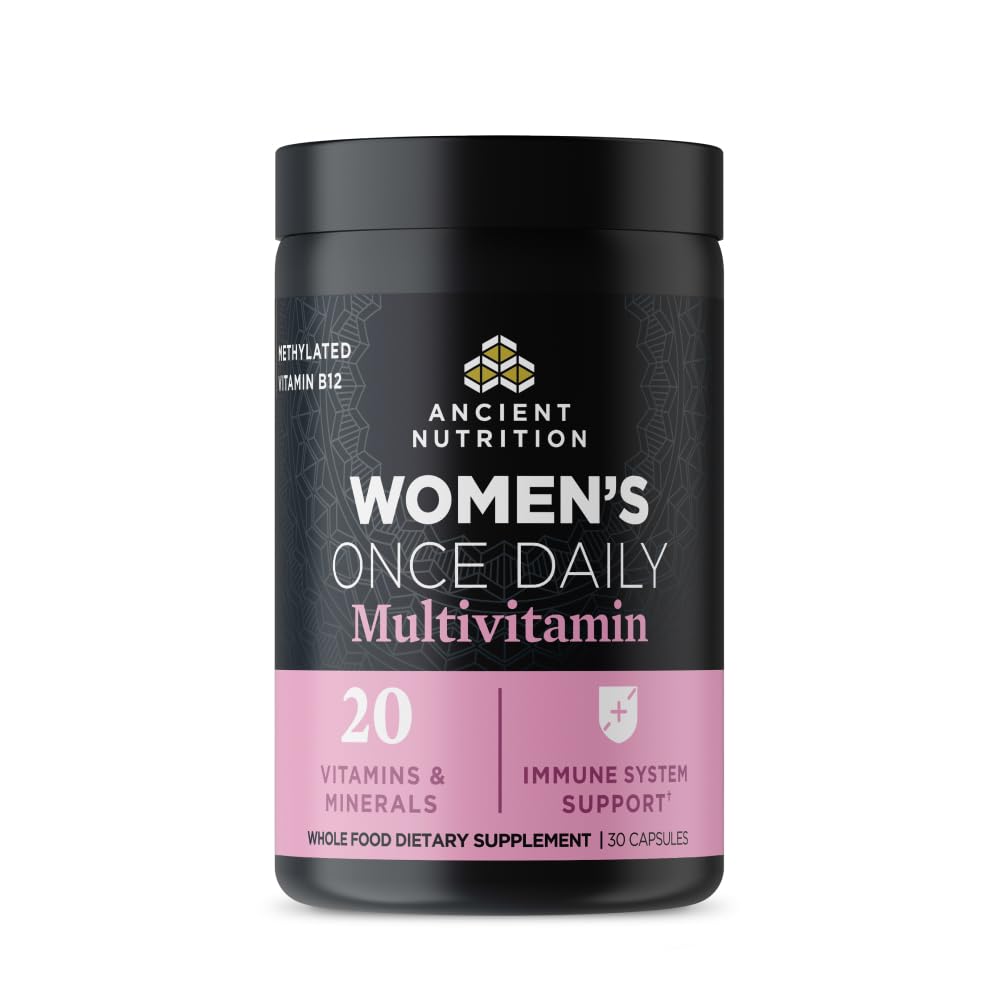 Kadınlar için Eski Beslenme, Kadın Bir Kez Tamamı, Methlyated Vitamin B, C, K2, Magnezyum, Folate & Iron, Supports Bone Health, 30 Sayı Kont