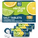 Girişim Pal Chewable Electrolyte Tabletleri, 80 Kont Hızlı-Dissolve Sugar-Free Stick Salt Tabletler - Hızlı Hydration, Açık Koşu, Yürüyüş, Spor | Keto & Vegan Dostu | 4 Pack