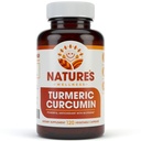 1600 mg Organik Turmeric Curcumin w/Bioperin ve Black Pepper | Non-GMO | Doğal Ortak Destek | En Yüksek Potency with 95 Standardized Curcuminoids | Gluten Free | 120 Vegetarian Caps