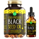 Maju Superfoods Black Seed Oil 2 oz and Black Seed Oil Capsules Bundle
