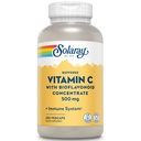 SOLARAY Buffered Vitamin C 500 mg - Bioflavonoids, Rose HIPS ve Acerola Cherry - Immune Support Supplement - Easy to Digest, Vegan, Lab TY, 60 Günlük Garanti - 250 Hizmet, 250 VegCaps