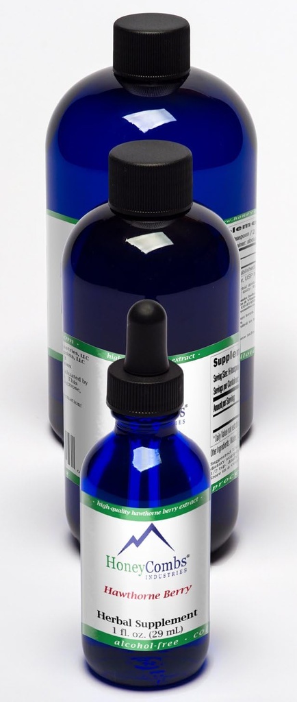 HoneyCombs 8oz. Hawthorne Berry - Circulatory Sistemi, Kalp ve Daha Fazlasını Destekleyin - Sıvı Tür