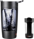 SQUATZ 22 Oz Electric Shaker Şişe - Otomatik Protein Shake Blender Flask, Leak-proof & Easy to Clean, Smooth Drink in 15 Seconds, Ideal for Gym Shakes, Coffee, Milkshakes (Black)