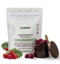 SUNMED Supergreens Daily Gummies - Ashwagandha, Green Tea, Spirulina, Probiyotiks, Antioksis & Detox Support for Immunity, Gut, Skin & Brain Health | Wild Raspberry, 60ct