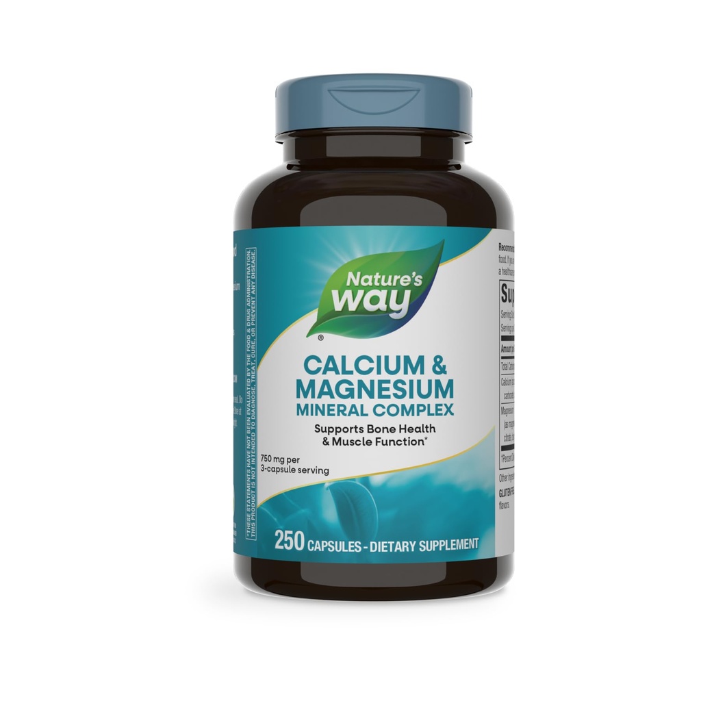 Nature's Wayuba & Magnezyum Mineral Kompleksi, Bone Health & Muscle Function, * 3Capsule başına 750 mg, 250 Capsules (Pazar Mayıs Vary)