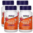 Şimdi Gıdalar Şimdi Tamamlar, D-3 5.000 İ, Yüksek Potency, Yapısal Destek*, 240 Softgels (4 Pack)