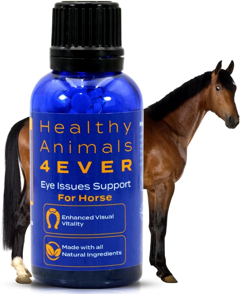 HA4E - Horse Eye Health Support - Maintains Normal Mineral Levels for Healthy Eyes - Highly Effective, Natural Homeopathic Supplement - 300 Tablets