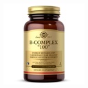 Solgar B-Complex 100" - 50 Sebze Kapsülleri - Enerji Metabolism, Nervous System Support - Non-GMO, Vegan, Gluten Free - 50 Hizmetler