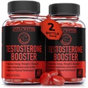 Atlantis Beslenme testosteron (28) Erkekler için Gummies - Güçlü ve Stamina - Performans ve Erkek Geliştirme - Tribulus, Horny Goat Weed, Maca Root | 2Pack (120 Gummies)