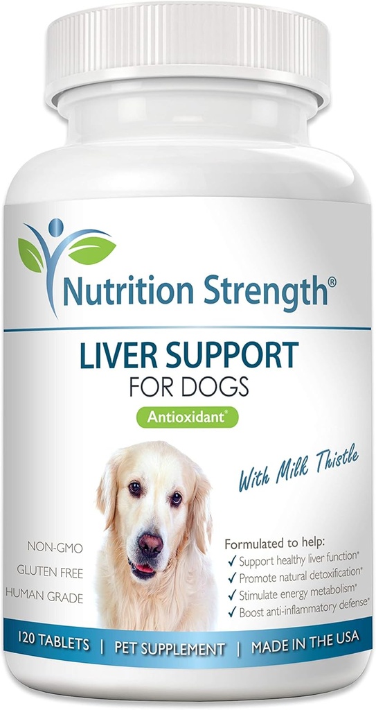 Köpekler için Canlı Destek Doğal Detoxification, Milk Butle for Dogs, Dandelion Root, Sarı Dock, Nettle Root, St. John's Wort & Coenzyme Q10, 120 Chewable Tabletler