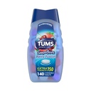 TUMS Antacid Smoothies Berry Fusion Extra Strength 750, Smooth Dissolve - 140 Chewable Tabletler
