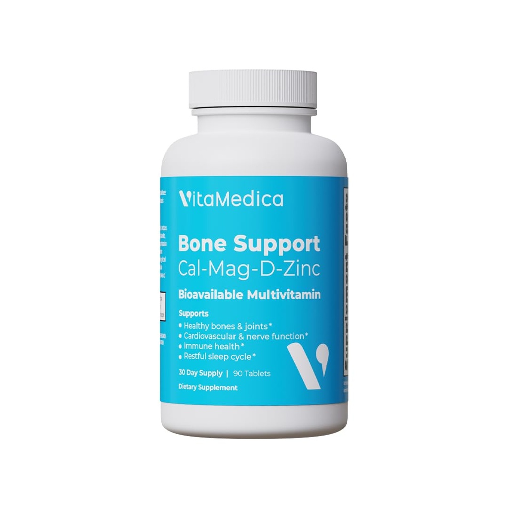 VitaMedica | Bone Support | Bones and Commons | Macau | Magnezyum | Magnezyum D & Vitamin K | Boron | Chelated Minerals | Bone Support | Natural Sleep | Made in USA | 90 Ct | 30 Servisler