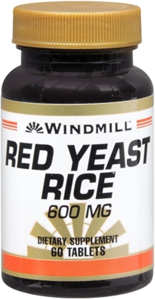 Windmill Red Fermented Rice 600 mg Tabletler 60 Tabletler (Görünen 5)